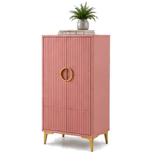 Pink fluted storage cabinet, style reference