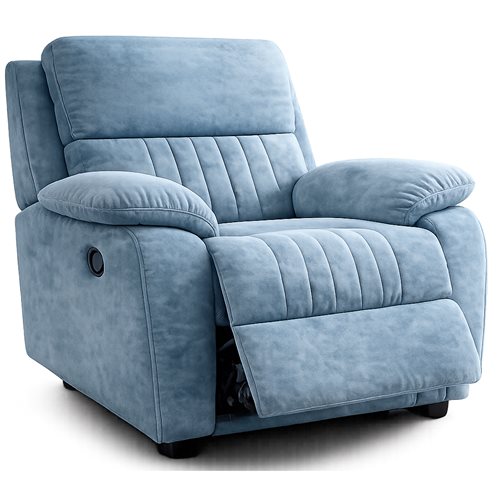 Powder blue reclining armchair, style reference